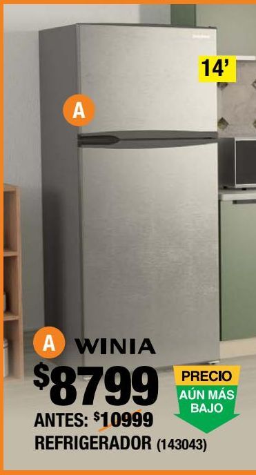 Oferta de Refrigerador WINIA 14PIES  por $8799