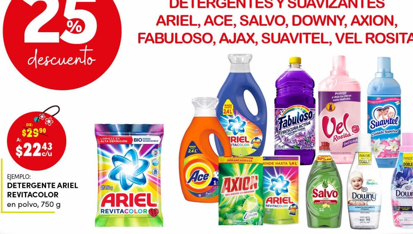 Oferta de Detergente Ariel Revitacolor  por $22.43