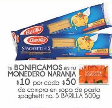 Oferta de Sopa de pasta spaquetti no. 5 Barilla 500g por 
