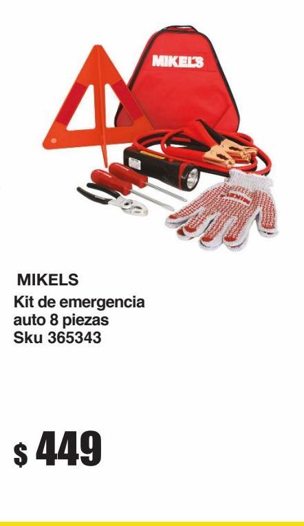 Oferta de Kit de emergencia auto 8 piezas por $449