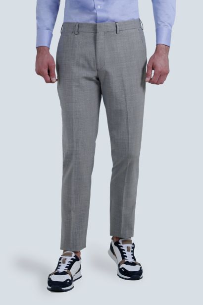 Oferta de Pantalón vestir marca Roberts slim fit color gris por $995