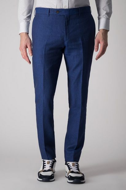 Oferta de Pantalón vestir Roberts, Slim fit azul marino por $1499