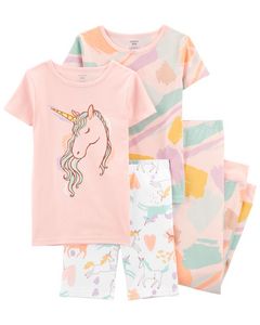 Oferta de Pijama De 4 Piezas De Unicornio Snug Fit Carter's por $719 en Carter's