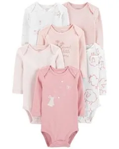 Oferta de Paquete Paquete De 6 Pañaleros Originales Manga Larga Carter's por $594 en Carter's
