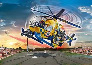 Oferta de 70833 Air Stuntshow Helicóptero Rodaje de película por $449 en Playmobil