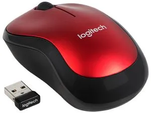 Oferta de Mouse Óptico Inalámbrico Logitech M185, Hasta 1,000 dpi, USB, Color Negro/Rojo por $199 en PCEL