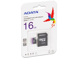 Oferta de Memoria ADATA Premier MicroSDHC UHS-1 clase 10 de 16 GB, incluye adaptador SD. por $59 en PCEL