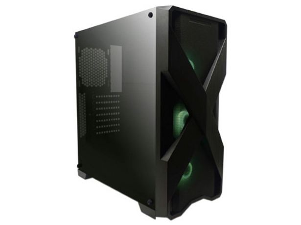 Oferta de Gabinete Gamer Naceb Technology X Crystal  NA-0605 , Full ATX, RGB, (sin fuente de poder). Color Negro. por $1099 en PCEL