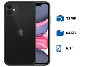Oferta de Smartphone Apple iPhone 11: Procesador A13 Bionic, Almacenamiento de 64 GB, Pantalla LCD Multi-Touch de 6.1 por $8499 en PCEL