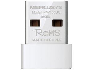 Oferta de Nano Adaptador Inalámbrico USB Mercusys MW150US, Wireless N (Wi-Fi 4), hasta 150 Mbps, USB. por $89 en PCEL