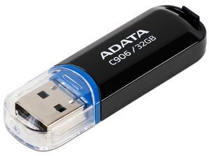 Oferta de Unidad Flash USB 2.0 ADATA Classic c906 de 32GB. Color Negro. por $59 en PCEL