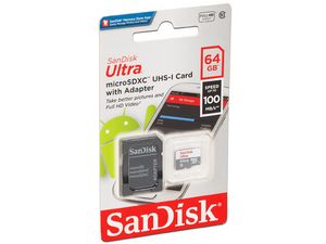 Oferta de Memoria SanDisk Ultra MicroSDXC UHS-I U1 de 64 GB, Clase 10, incluye adaptador SD. por $99 en PCEL