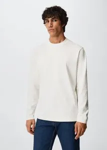 Oferta de Camiseta algodón manga larga por $399 en Mango