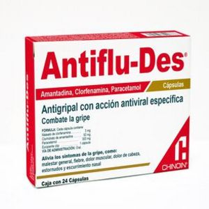 Oferta de Antiflu-Des 24 Caps por $111 en Farmacias YZA