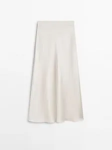 Oferta de Falda Larga Fluida -Studio por $2995 en Massimo Dutti