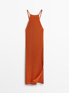 Oferta de Vestido Largo Punto Crochet por $1147 en Massimo Dutti