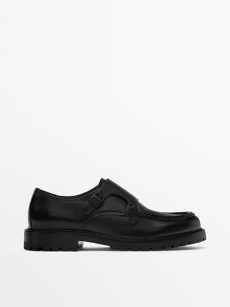 Oferta de Zapato Monk Piel Napa por $2995 en Massimo Dutti