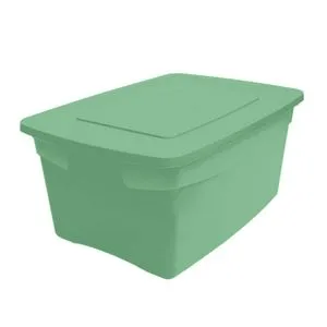 Oferta de Caja organizadora plástica con tapa Arizona 60 lts Verde SA16TVVC por $178 en Ofix