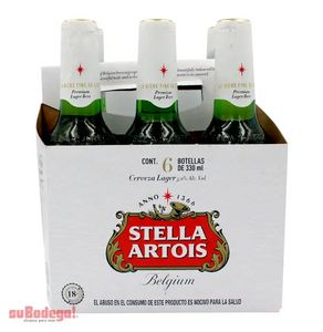 Oferta de Cerveza Stella Artois Botella 6/330ml. por $125 en SuBodega