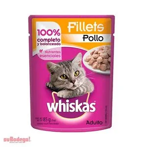 Oferta de Alimento Whiskas Pollo 85 gr. por $11.5 en SuBodega
