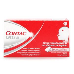 Oferta de Antigripal Contact Ultra con 12 Tabletas por $49.9 en Scorpion