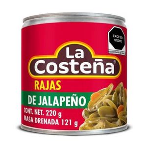 Oferta de Chiles Jalapeños Rajas La Costeña 220 gr por $16.5 en Scorpion