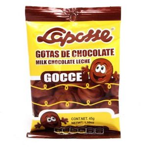 Oferta de Gota De Chocolate Con Leche Laposse 45 Gramos por $10 en Scorpion