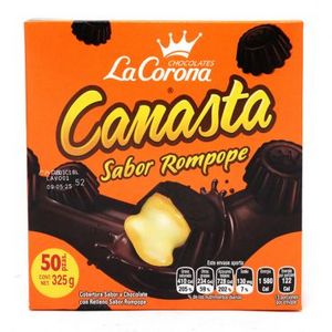 Oferta de Chocolate Canasta Relleno Rompope Paquete Con 50 piezas por $62.5 en Scorpion