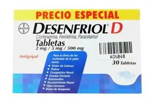 Oferta de Desenfriol D Antigripal 30 Tabletas por $55.5 en Scorpion