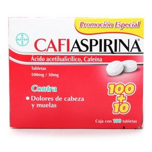 Oferta de Analgesico Cafiaspirina Con 100 Tabletas por $125.4 en Scorpion