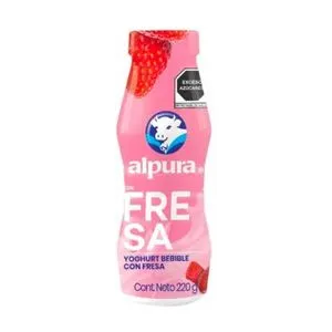 Oferta de Alpura Yogurt Bebible Fresa 220 Ml por $12.2 en Scorpion