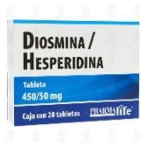 Oferta de PHARMALIFE  Diosmina/Hesperidina 450mg/50mg, 20 Tabletas Pharmalife. por $102.01 en Farmacias Guadalajara