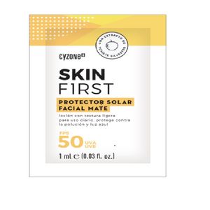 Oferta de Probador Protector Solar Facial Mate Skin First por $90 en Cyzone