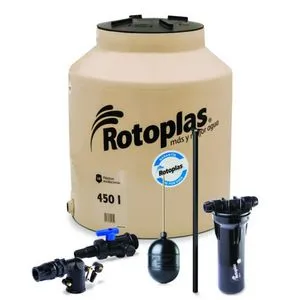 Oferta de Rotoplas, Tinaco Tricapa 450 Litros con Accesorios, Pieza por $2400 en Construrama