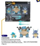 Oferta de Paquete Squirtle Evolución Pokémon 3 Piezas en Woolworth