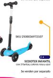 Oferta de Scooter Infantil Street Riders Azul en Del Sol