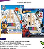 Oferta de Set de arte studio frozen, ladybug, spider-man, paw patrol en Del Sol