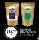 Oferta de Sal de baño Spumy lavanda y The Jungle por $157 en La Comer
