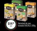 Oferta de Variedad de pan tostado Ducale 200g por $59 en La Comer