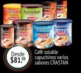 Oferta de Café soluble capuchinos varios sabores CRASTAN por $81.5 en Fresko