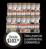 Oferta de Sales, especias y condimentos CANNAMELA por $102.5 en Fresko