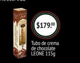 Oferta de Tubo de crema de chocolate LEONE 115g por $179 en Fresko