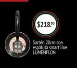 Oferta de Sartén 20cm con espátula smart line LUMENFLON por $218 en Fresko