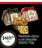 Oferta de Panettone clásico o con chocolate ZAGHIS 750g por $469 en Fresko