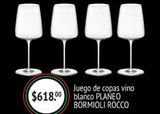Oferta de Juego de copas vino blanco PLANEO BORMIOLI ROCCO por $618 en Fresko