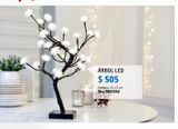 Oferta de Árbol 45 centímetros 32 luces Led cálida por $505 en Sodimac Homecenter