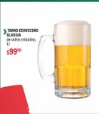 Oferta de Tarro de cerveza Glassia  por $99.9 en Woolworth