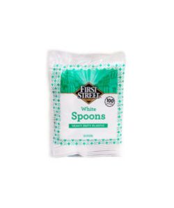 Oferta de Cucharas de plástico blanco First Street por $44.9 en Smart & Final