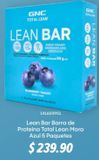 Oferta de Lean Bar Barra de Proteína Total Lean Mora Azul 5 Paquetes por $239.9 en GNC