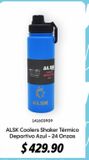 Oferta de ALSK Coolers Shaker Térmico Deportivo Azul - 24 Onzas por $429.9 en GNC